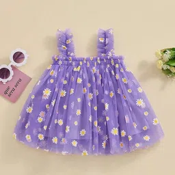 PYOS Floral Print Net Empire Mini Dress-image-13