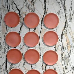 The handicraftian 12-Pcs Red Terracotta Round Wall Plates-image-38