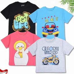 WORTON FASHION Kids Pack of 4 Printed T-shirt-picture-13