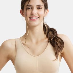 Jockey Wirefree Padded Cotton Full Coverage Sleep Bra with Removable Pads-ES04-50