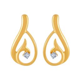 P.C. Chandra Jewellers 14 kt Gold & Diamond Earrings-picture-38