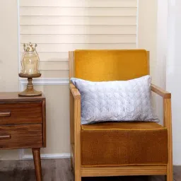 Maspar Fretwork Blue Blend Cushion Cover-image-3