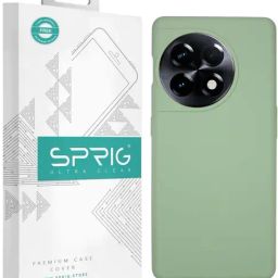 Sprig Liquid Silicone Back Cover for OnePlus 11R 5G (Green)-image-71