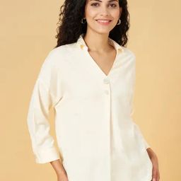 Honey by Pantaloons Cream Comfort Fit Top-image-33