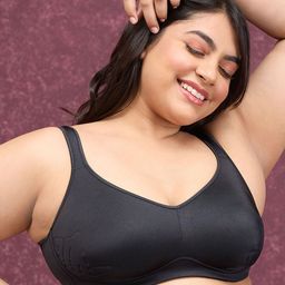 Nykd Women Anti-Gravity Non WiBlack Non Padded Bra - Black JET BLACK (NYB251)-33
