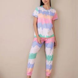 Sweet Dreams Multicolored Printed Pyjama Set-picture-4