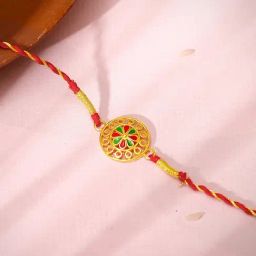GIVA Golden Floral Circle Rakhi-image-85