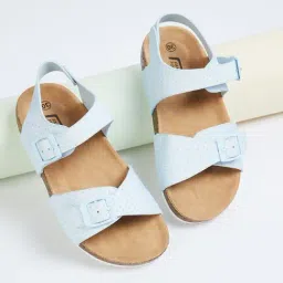 Fame Forever by Lifestyle Girls Blue Ankle Strap Sandals-picture-40