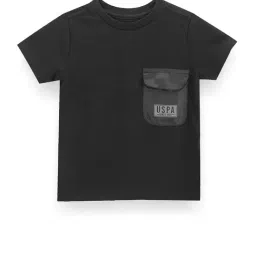 U.S. Polo Assn. Kids Black Solid T-Shirt-picture-27