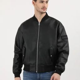 Calvin Klein Black Relaxed Fit Bomber Jacket-image-15