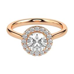 Fiona Diamonds Lab Grown Diamond 14k (585) Rose Gold Ring for Women-image-61