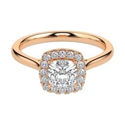 Fiona Diamonds Lab Grown Diamond 14k (585) Rose Gold Ring for Women-image-98