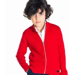 Cherry Crumble By Nitt Hyman Kids Red Solid Sweater-image-9
