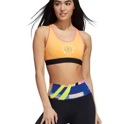 Adidas Orange Printed Sports Bra-image-34