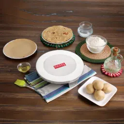 HAZEL Silver Aluminium 23 cm Rolling Board- Set of 1-34