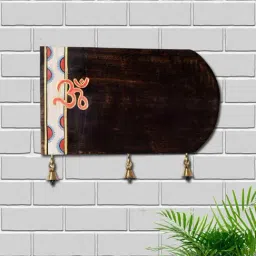 Unravel India Brown & White Wood Name Plate - Set of 1-image-35