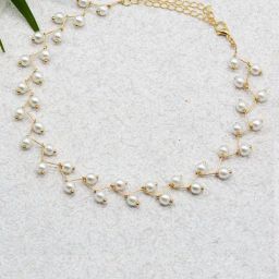 Joker & Witch Pearl Bar Pearl White Choker Necklaces-image-72