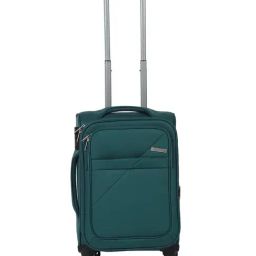 Teakwood Leathers Green Soft Case Cabin Trolley Bag - 32.2Ltrs-picture-16