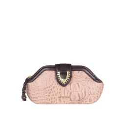 Hidesign Pink Textured Clutch for Women-image-21