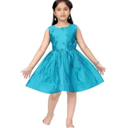 Aarika Kids Blue Applique Dress-image-91