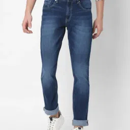 Spykar Blue Slim Fit Lightly Washed Jeans-picture-21