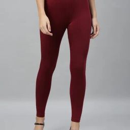 Kryptic Maroon Leggings-image-7