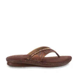 Metro Women's Brown Thong Wedges-picture-32