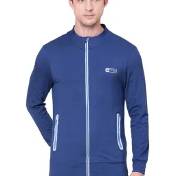 Van Heusen Performance Regular Fit Swift Dry Odour Shield Solid Jacket - Blue image 1