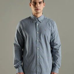 Tommy Hilfiger U.S Collection Green Cotton Regular Fit Check Casual Shirt-picture-45