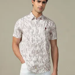 U.S. Polo Assn. Denim Co. Pink Cotton Regular Fit Printed Shirt-picture-25