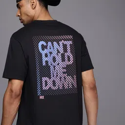 HRX by Hrithik Roshan Men Typography Printed Bio Finish Oversized T-shirt-picture-20