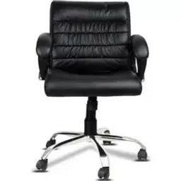 Mezonite Black Medium Back Leatherette Office Chair KI050-image-120