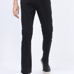HIGHLANDER Men Black Straight Fit Stretchable Jeans-picture-7