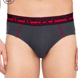 Jockey Men Pack of 2 Charcoal Grey Solid Brief US14-0105-picture-10