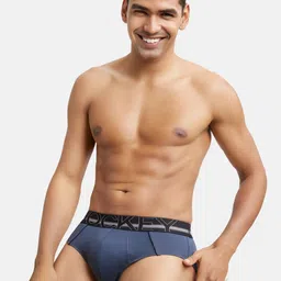 Jockey Men Charcoal Grey Solid Brief US14-0105-26