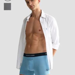 U.S. Polo Assn. Light Blue & Grey Trunks - Pack of 2-picture-45