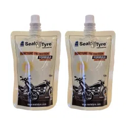 Seal-O-Tyre Puncture Protection Formula Tubeless Tyre Sealant 125 ml for 2 Wheeler Tyre (2 Piece Per pack , Pack of 10)-picture-21