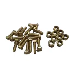 B K JAGAN & CO GI Hex Head Bolt with Nut 6x25 mm (100 Pcs)-83