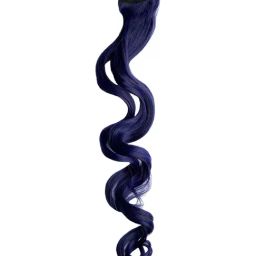 Stasia Street Midnight Blue Curly Clip-On Strands - 20 Inches-image-36