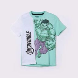 Fame Forever by Lifestyle Boys Green Cotton Character Based T Shirt-picture-9