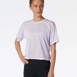 New Balance Purple Printed Sports T-Shirt-image-74