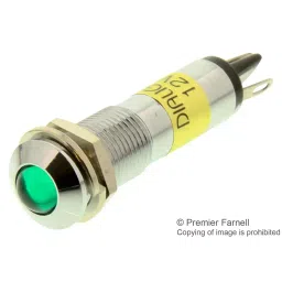 DIALIGHT LED INDICATOR, PROM, 12VDC, GREEN, 609-1212-130F-picture-36