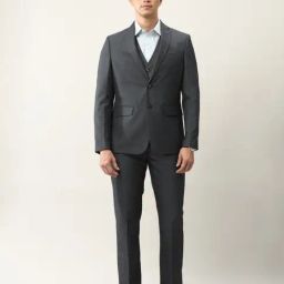 Arrow Grey Regular Fit Three Piece Suit-picture-18