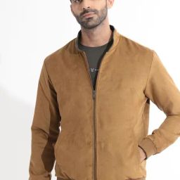 Rare Rabbit Yellow Regular Fit Solid Jacket-image-55