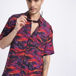 glitchez Abstract Print Relaxed Fit Shirt-picture-26