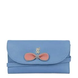 Baggit Blue Solid Wallet for Women-image-54
