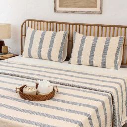 House This Shivalik Dark Blue 150 TC Cotton Double Bedcover-picture-39