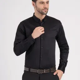 Red Tape Black Solid Relaxed Fit Shirt-picture-49