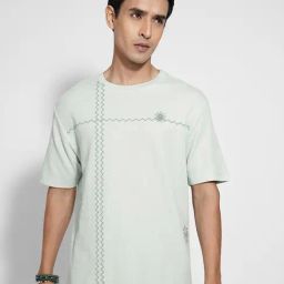 7 Alt By Pantaloons Green Relaxed Fit Printed T-Shirt-picture-42