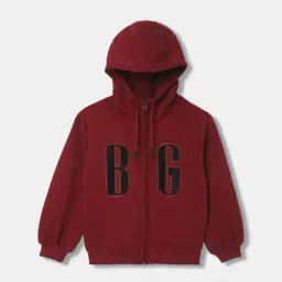 Blue Giraffe Girls Maroon Solid Full Sleeves 1 Sweatshirt-image-51